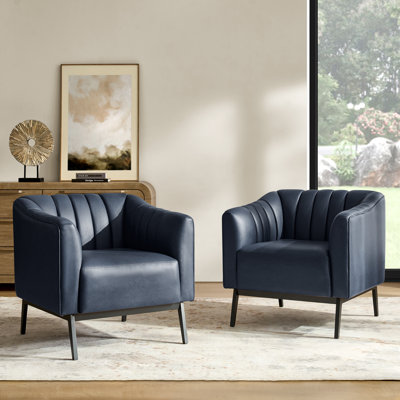 Fauteuil en similicuir de 27,5 po Yeilyn
