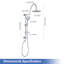 Système de douche à pluie multifonction Rainlex-82851305