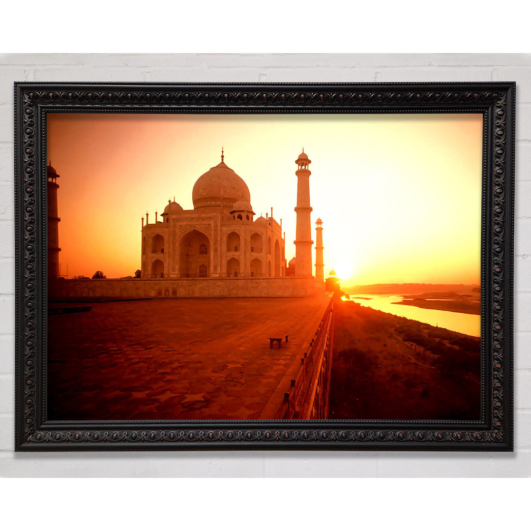 Das Taj Mahal bei Sonnenuntergang Indien - Drucken