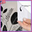 Leaf Silhouette Shower Curtain - Botanical Bathroom Decor Minimalist-1073903858