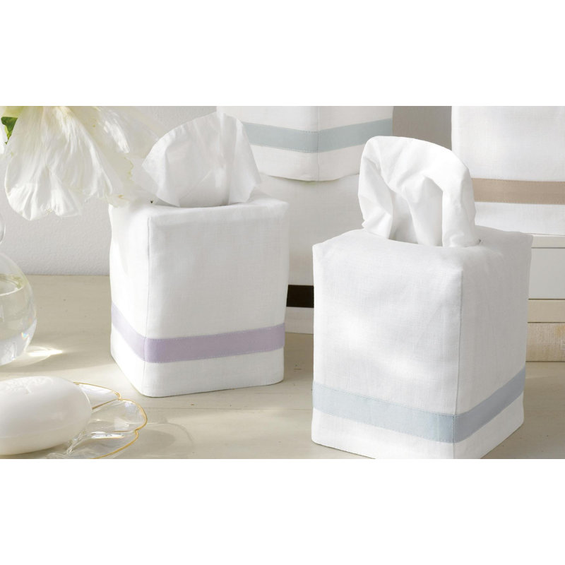 Lowell Tissue Box Cover, White