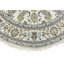 Cream Traditional 6X6 Indo-Nain Oriental Round Rug