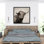 Highland bovins sépia - décor de toile encadrée animaux de ferme