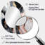 Miroir mural noir et or noir-685530110