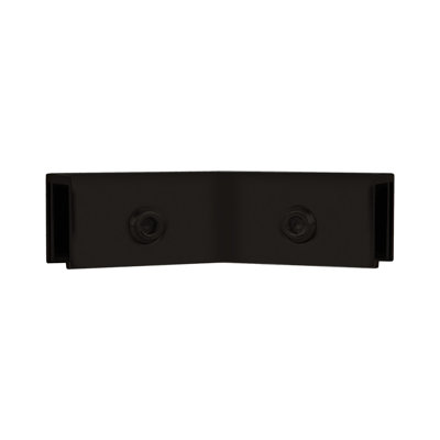135 Degree Sleeve Over Glass Clamp For 5/16" to 1/2" (8mm to 12mm) Glazing Thickness Oil Rubbed Bronze Finish