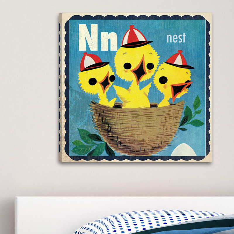 « nest », art sur toile, H 40 po x l 40 po