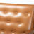 Kellar 49.4" Loveseat with Square Arms, Tan-colored Faux Leather, 33.3'' H X 49.4'' W X 29.7'' D