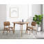Charmain Oak Round Solid Wood Base Dining Table-131915787