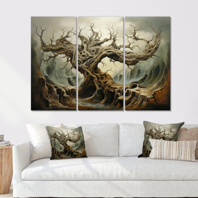 «Tw torsed Roots», ensemble d'art sur toile surréalisme II