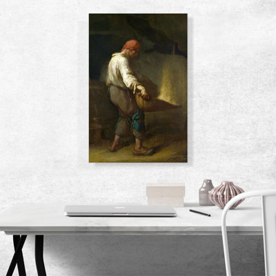 " The Winnower " by Jean-Francois Millet Painting Print
