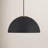 Darrah 1-Light Pendant in Matte Black/Natural Brass-942482468