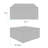 Klingle Universal 36 Square Cover Seascape Charcoal (Cover Only)-2000361685