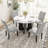 5-Piece Round Dining Table set-116549989-116549988