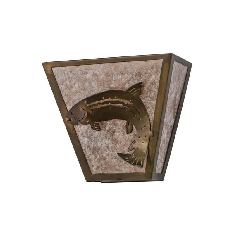 Rustic Lodge Flush Mounted Sconce