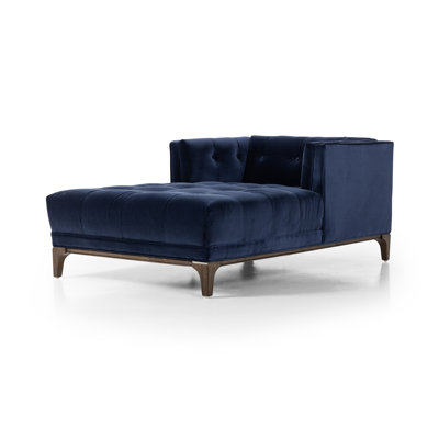 Dylan Velvet Chaise Lounge
