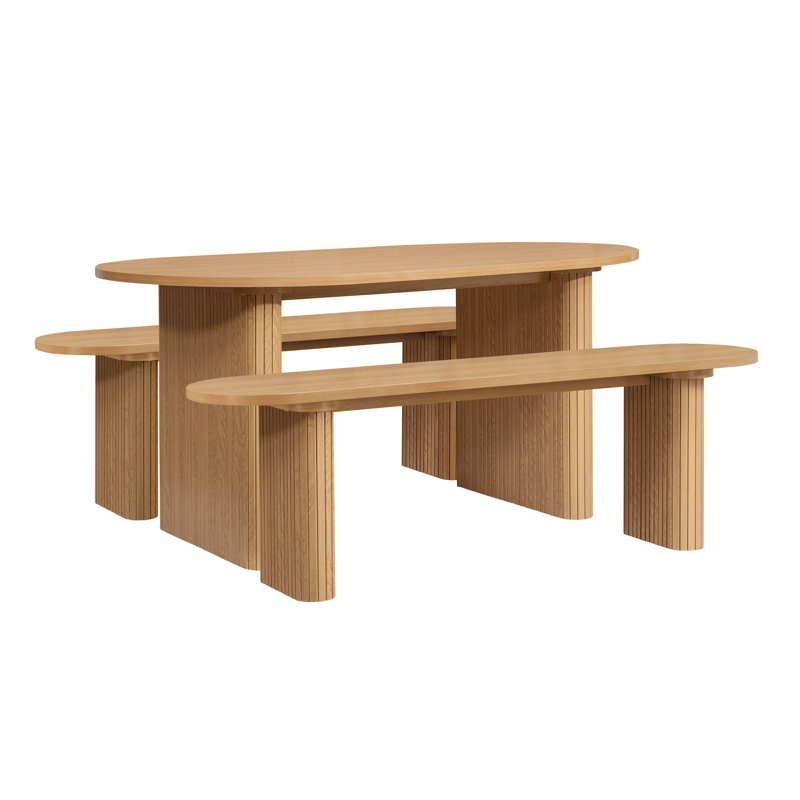 Achante Dining Set, Brown