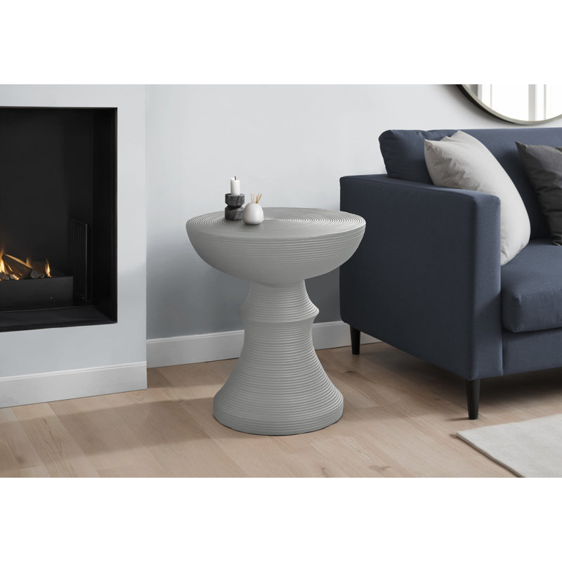 Table d'appoint d'extérieur moderne 25 "h, Gris