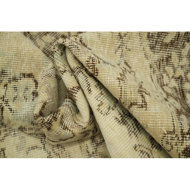 Tapis floral rétro 6 x 9