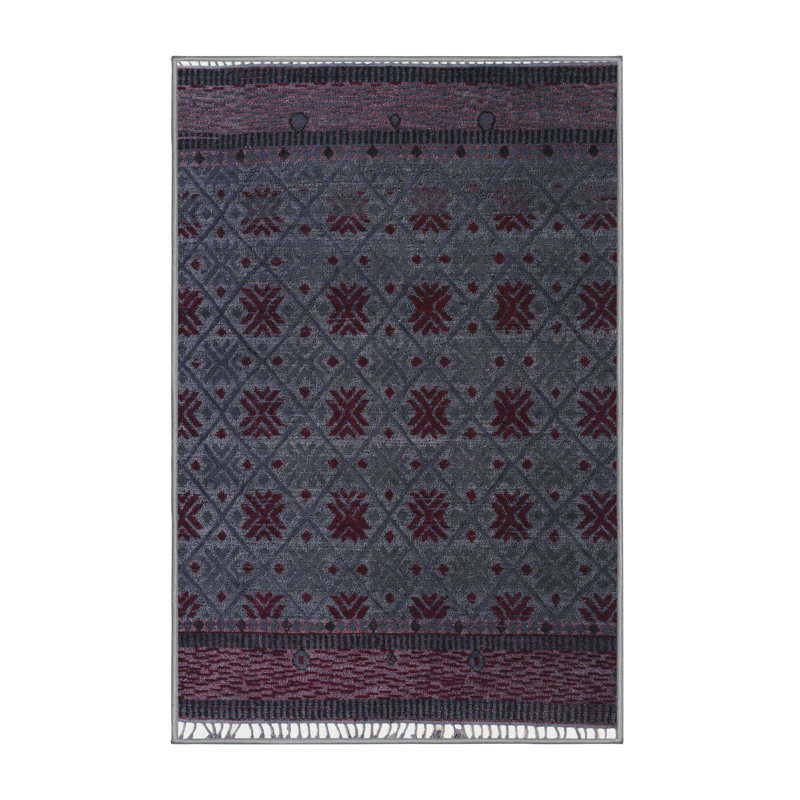 Abstract Indoor Rug, Rectangle 7' x 9'