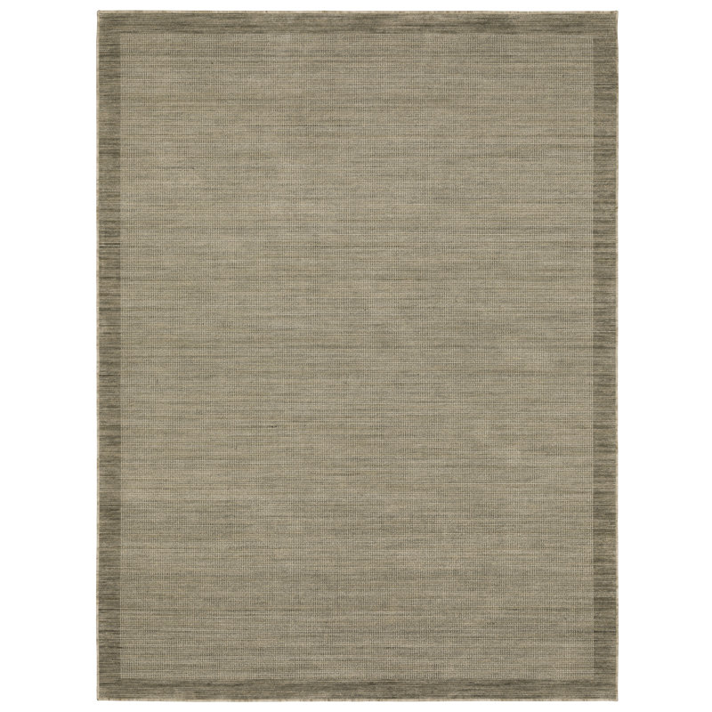 Tapis brun clair / gris en laine Weston, Tan/ Grey, Rectangle 5'3" x 7'6"