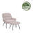 Caicedo Fabric Upholstered Accent Chair with Ottoman-1287311466