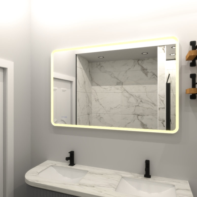 Miroir de salle de bain mural Fog