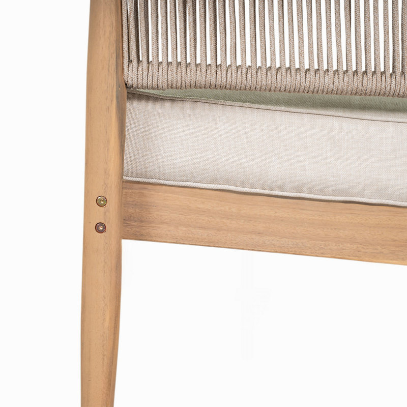 Coussin en bois pour terrasse Verona, Beige,Light Brown,Natural
