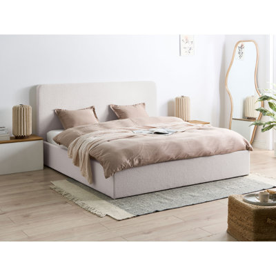 Upholstered Lift Up Storage Ottoman Bed