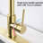 Stainless Steel Pull Down Kitchen Faucet In Brushed Gold With Soap Dispenser - Scratch, Rust, And Spot Proof 360-Degree Rotatable Spout Strong Spray Mode 1.8Gpm Max Flow To Scratches, Spots 360-740247526