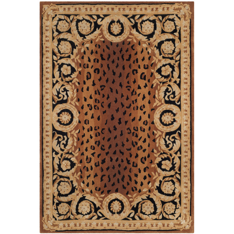 Lenora Naples Hand Tufted Wool Oriental Rug, Rectangle 8' x 11'