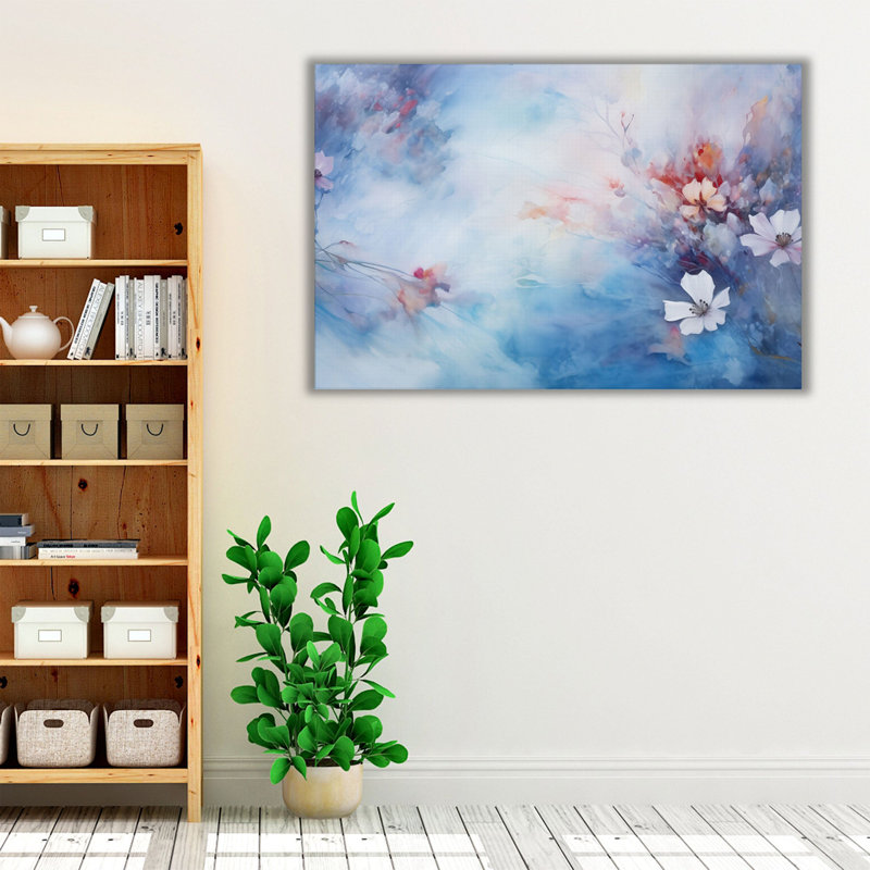 «Abstracted Misty Blooms», reproduction sur toile, Matte Paper, H 20 po x l 30 po x P 0,02 po