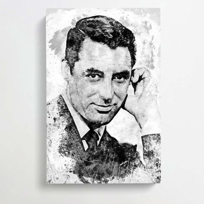 Cary Grant in Abstract - Wrapped Canvas