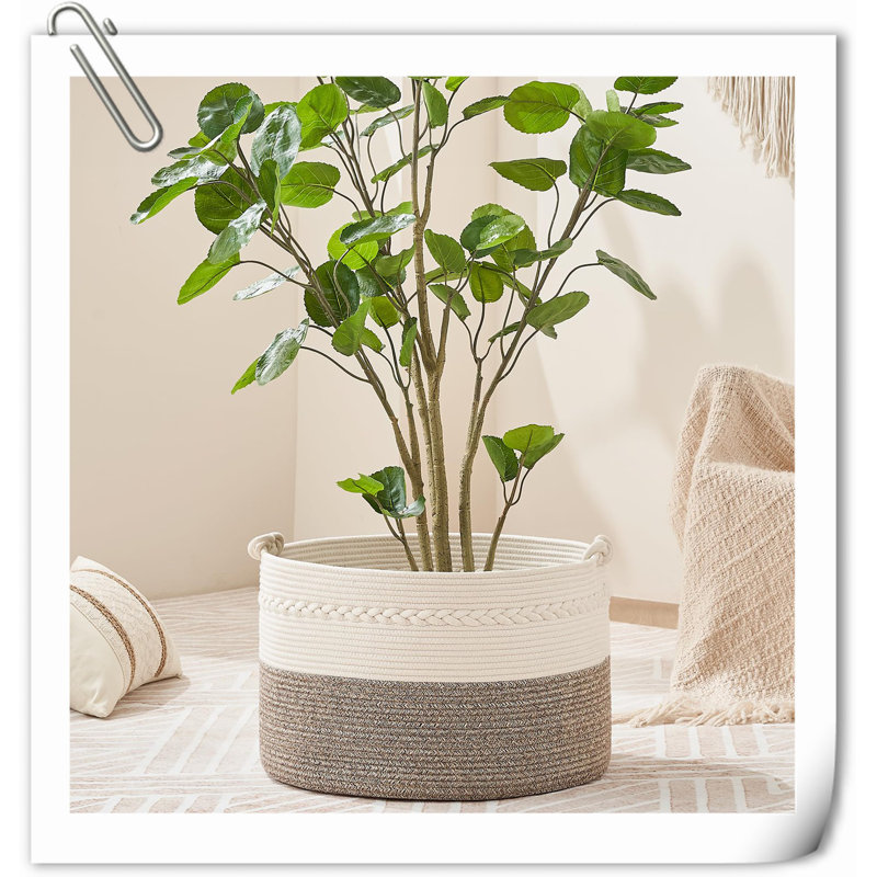 Beachcrest Home™ Fabric Decorative Basket