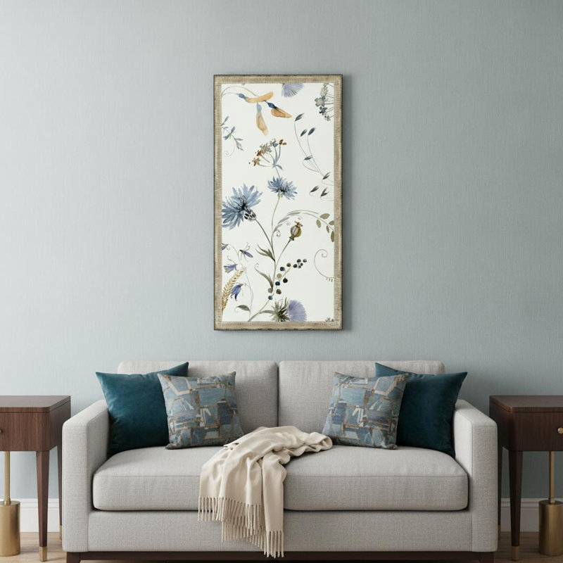 «Nature Gift I», reproduction d'art encadrée argentée