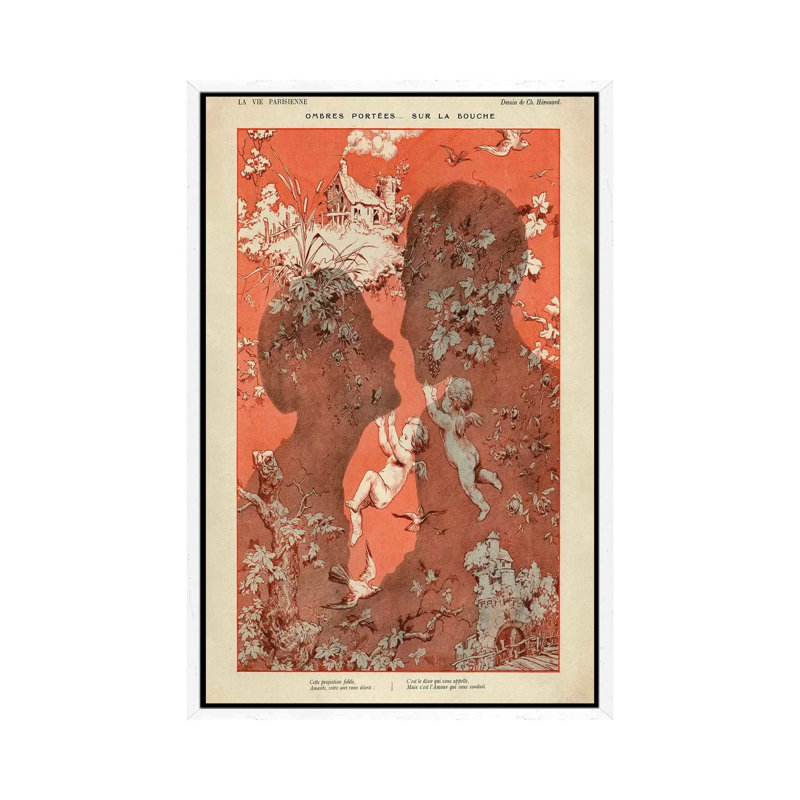 1925 La Vie Parisienne Magazine Plate by The Advertising Archives - Gallery-Wrapped Canvas Giclée on Canvas, White Framed