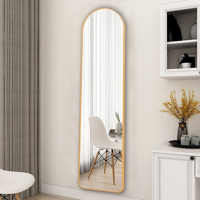 Lourinda Metal Framed Full Length Mirror, Gold, 150 cm H x 40 cm W