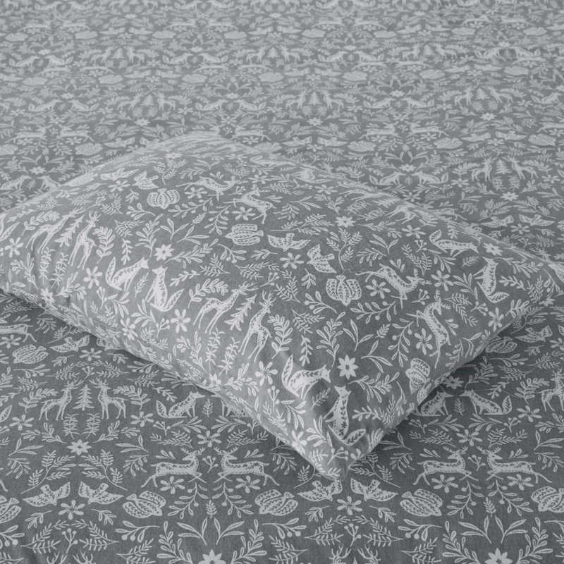 Ensemble de draps 4 pièces Sauge, Ensemble de draps pour lit double