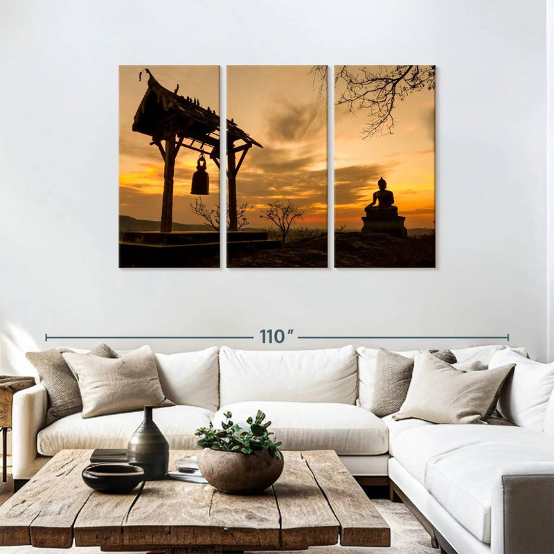 Adella Phrabuddhachay Temple Buddha, 48" H x 74" W