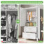 Armoire de rangement en acier 71 po avec 2 tiroirs et barre à vêtements, blanc éclatant-94311843-94311841