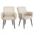Modern Faux Leather Upholstered Arm Dining Chair-1216508363