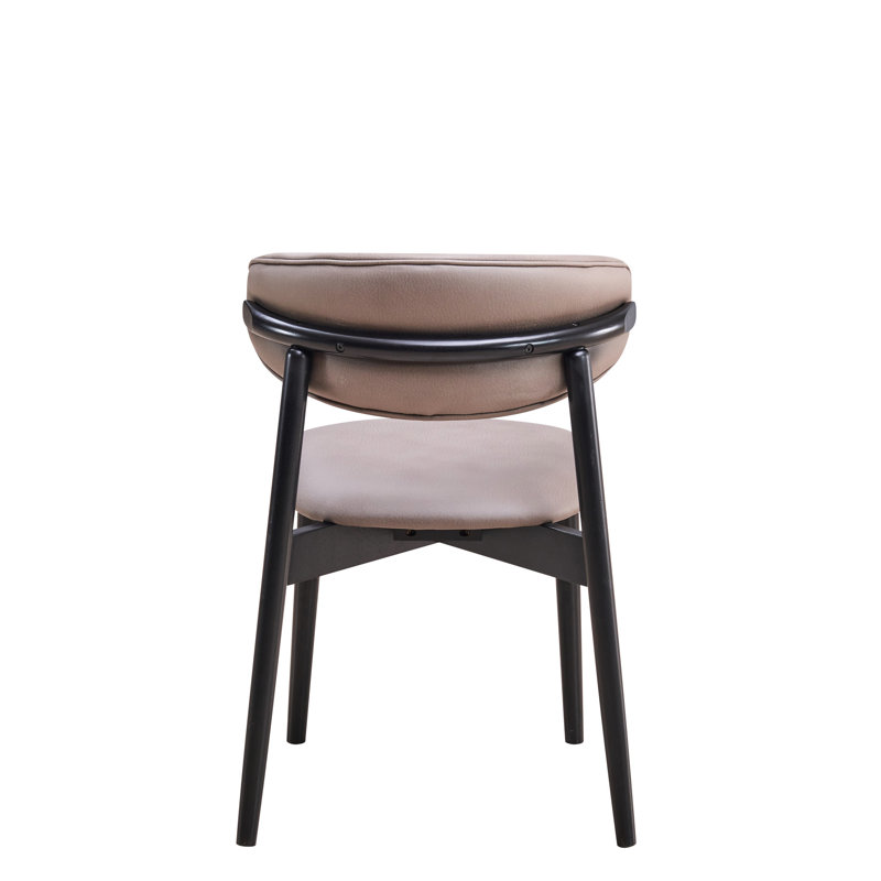 De 2 chaises d'appoint en microfibre grise - rembourrage en mousse pour les pieds de finition noire de soutien