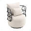 Chaise d'appoint rembourrée et capitonnée-745928714