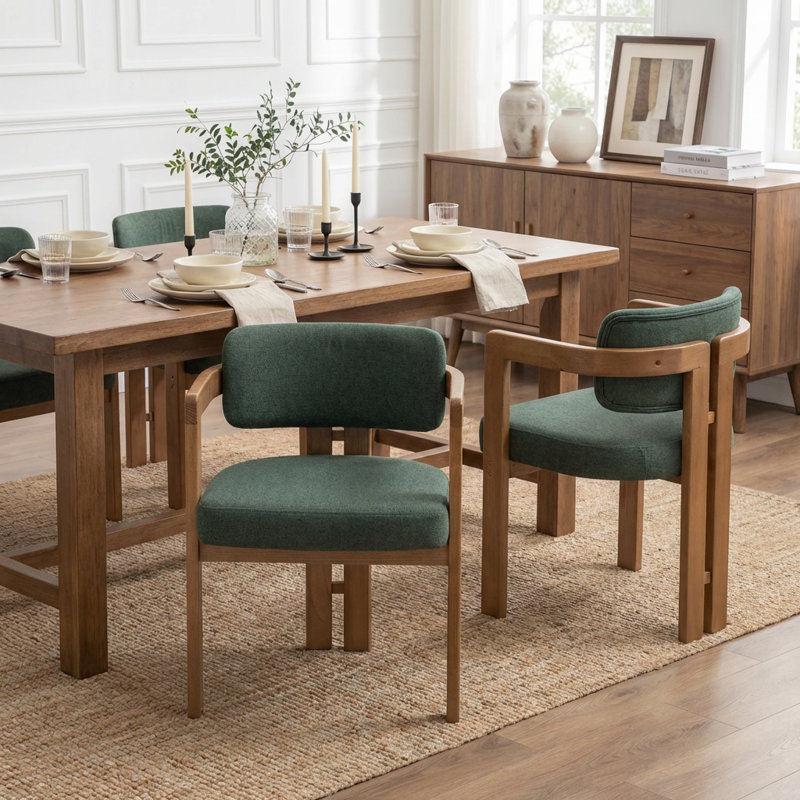 Chaise rembourrée Bula Stanford, Vert