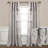 Cotton Blend Semi Sheer Curtain Single Panel-391417525
