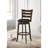 Fenster Dark Brown Wood Pub Height Swivel Bar Chair-2037814670