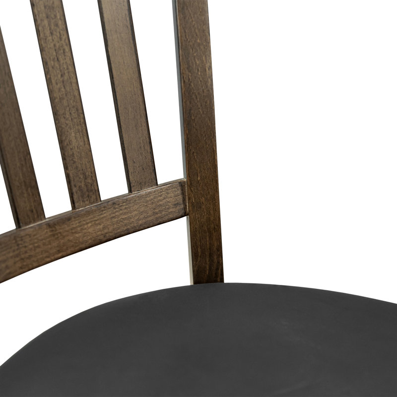 18'' H Upholstered Side Chair, Walnut, 4