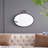 24" X 27"  Wall Mirror With Black Frame, Contemporary Minimalist Accent Mirror
