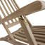 150cm Long Reclining Teak Single Chaise