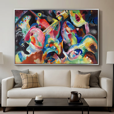 De l'improvisation. Deluge, 1913 - Wassily Kandinsky, toile tendue avec châssis