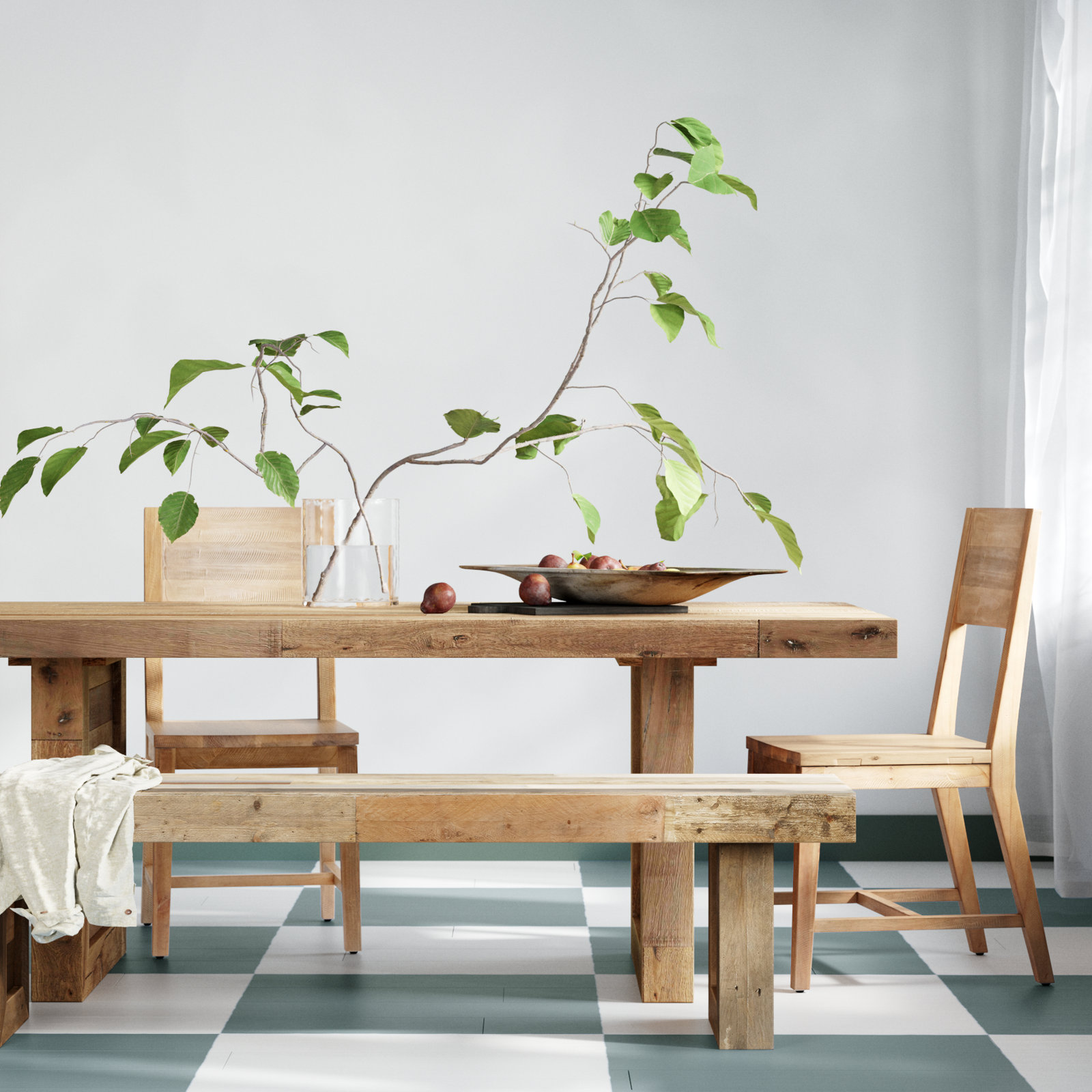 Lafond Solid Wood Side Chair, Natural
